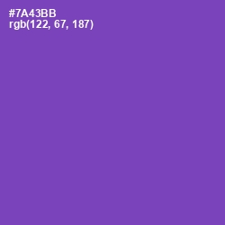 #7A43BB - Studio Color Image