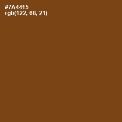#7A4415 - Raw Umber Color Image