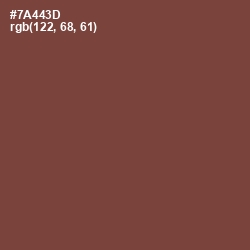 #7A443D - Old Copper Color Image