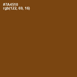 #7A4510 - Raw Umber Color Image