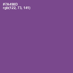 #7A498D - Affair Color Image