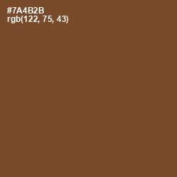 #7A4B2B - Old Copper Color Image