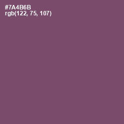 #7A4B6B - Salt Box Color Image