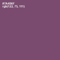 #7A4B6F - Salt Box Color Image