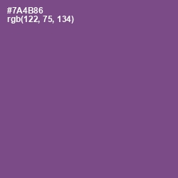 #7A4B86 - Affair Color Image