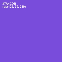 #7A4CDB - Fuchsia Blue Color Image