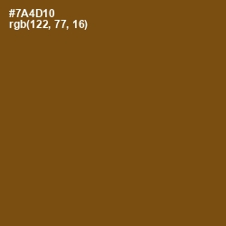 #7A4D10 - Raw Umber Color Image