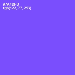 #7A4DFD - Moody Blue Color Image