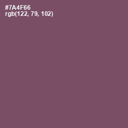 #7A4F66 - Scorpion Color Image