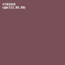 #7A5058 - Russett Color Image