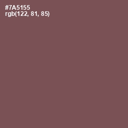 #7A5155 - Russett Color Image