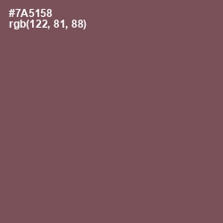 #7A5158 - Russett Color Image
