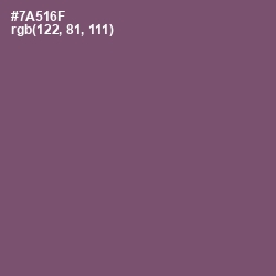 #7A516F - Salt Box Color Image