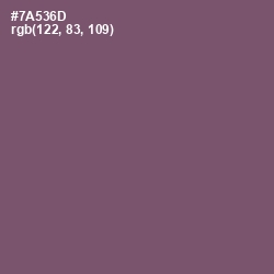 #7A536D - Salt Box Color Image