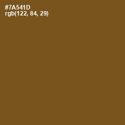 #7A541D - Raw Umber Color Image
