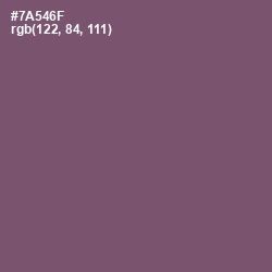 #7A546F - Salt Box Color Image