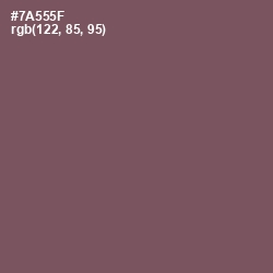 #7A555F - Russett Color Image