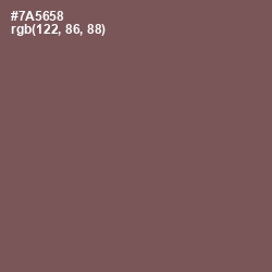 #7A5658 - Russett Color Image