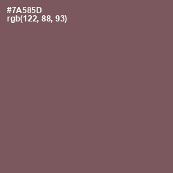 #7A585D - Russett Color Image