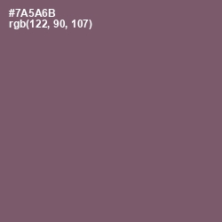 #7A5A6B - Salt Box Color Image