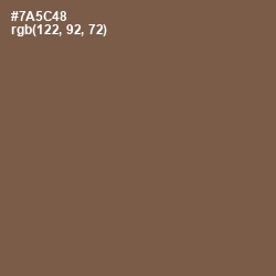 #7A5C48 - Roman Coffee Color Image