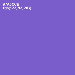 #7A5CCB - Fuchsia Blue Color Image