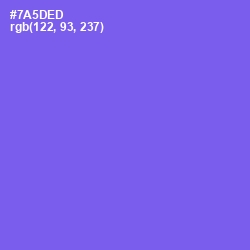 #7A5DED - Moody Blue Color Image
