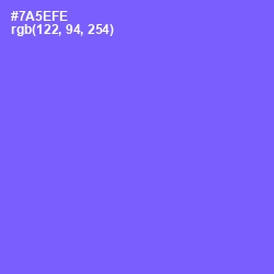 #7A5EFE - Moody Blue Color Image