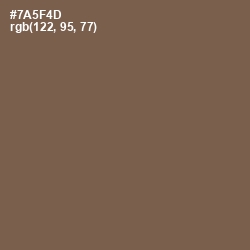 #7A5F4D - Roman Coffee Color Image