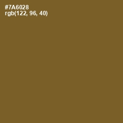 #7A6028 - Yellow Metal Color Image