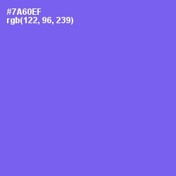 #7A60EF - Moody Blue Color Image