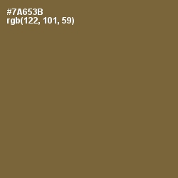 #7A653B - Yellow Metal Color Image