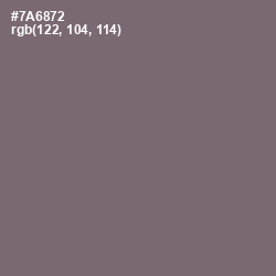 #7A6872 - Old Lavender Color Image