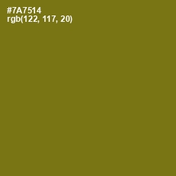 #7A7514 - Olivetone Color Image