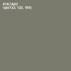 #7A7A6D - Limed Ash Color Image