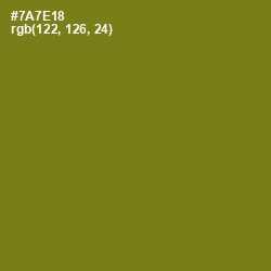 #7A7E18 - Olivetone Color Image