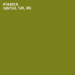 #7A801A - Trendy Green Color Image