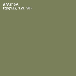 #7A815A - Glade Green Color Image