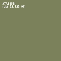 #7A815B - Glade Green Color Image