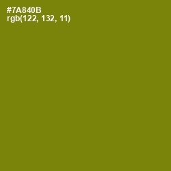 #7A840B - Trendy Green Color Image