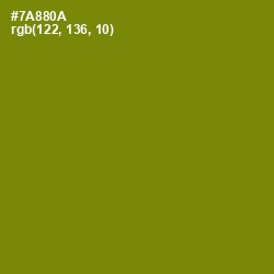 #7A880A - Trendy Green Color Image