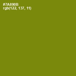 #7A890B - Trendy Green Color Image