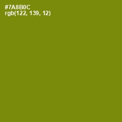 #7A8B0C - Trendy Green Color Image