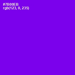 #7B00EB - Purple Heart Color Image