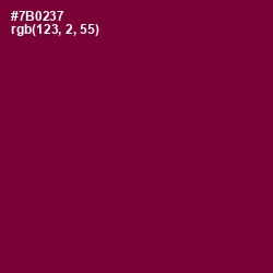 #7B0237 - Siren Color Image