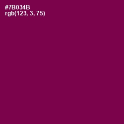 #7B034B - Pompadour Color Image