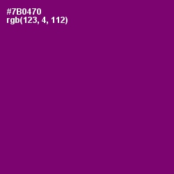 #7B0470 - Pompadour Color Image
