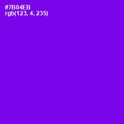 #7B04EB - Purple Heart Color Image