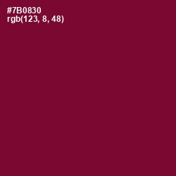 #7B0830 - Siren Color Image