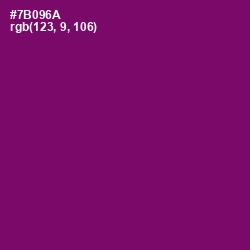 #7B096A - Pompadour Color Image